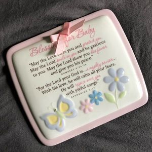 Lighthouse Blessing for Baby Wall Plaque